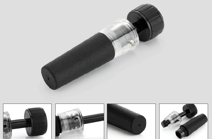 Air pressure wine opener with stopper and pourer accessories
