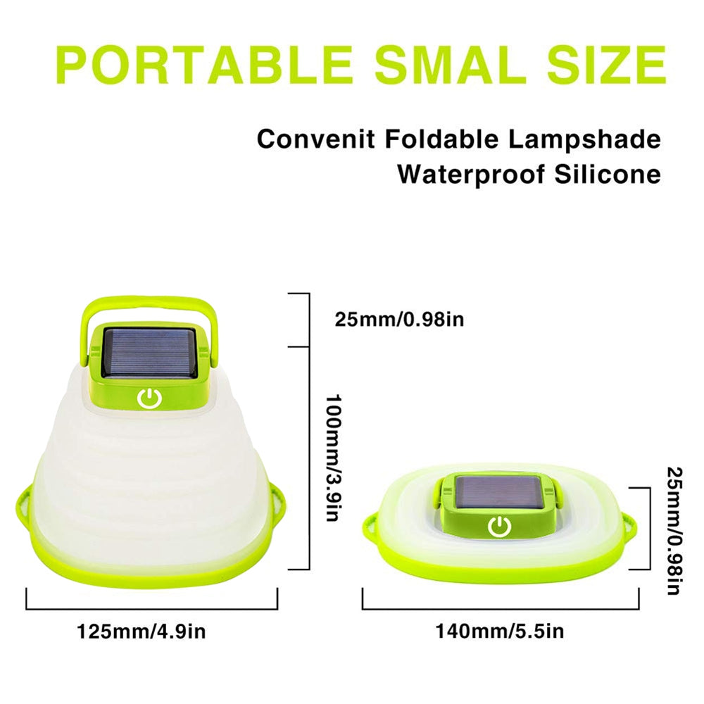 Folded lantern size measurements for easy packing