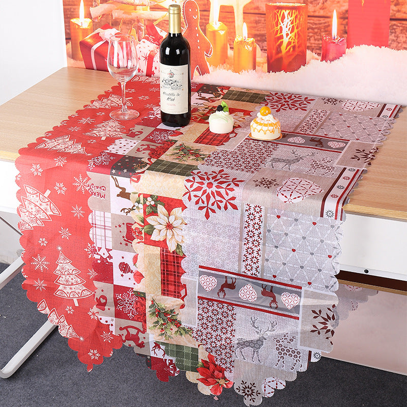 Printed Table Runner — runner styled on a dining table