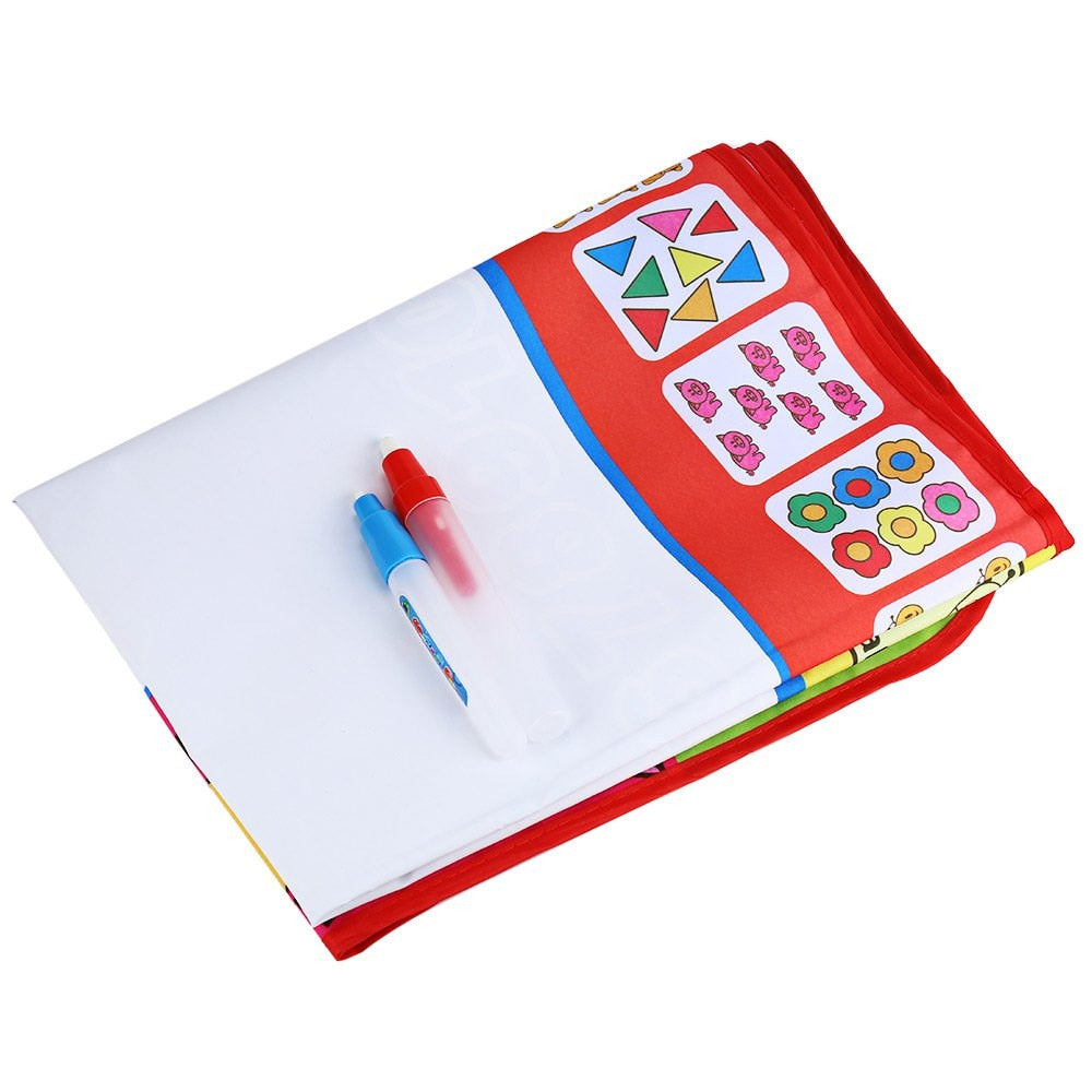 Water doodle mat folded with two water drawing pens