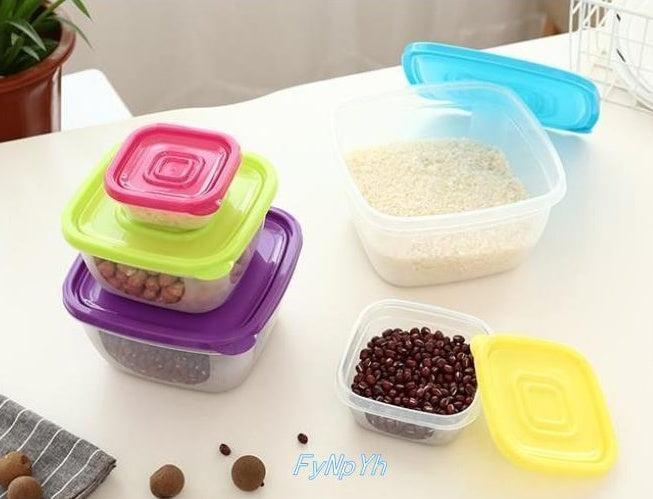 Food Storage Container Set — container open showing sealed lid