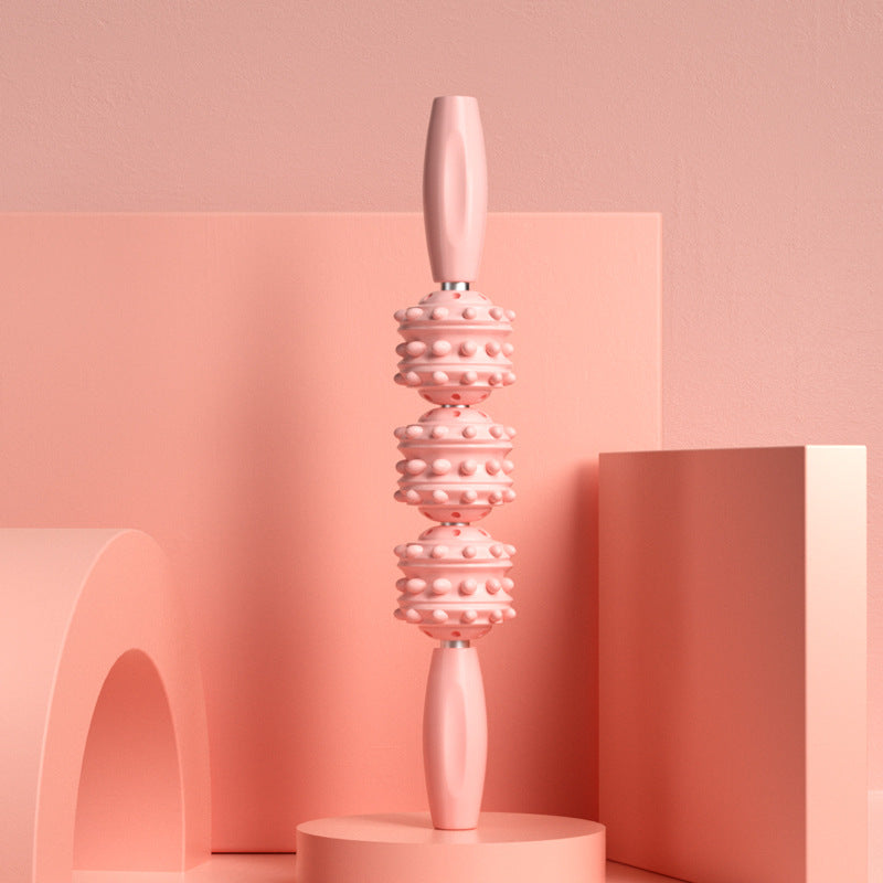 Spike Massage Roller Stick — pink, style D