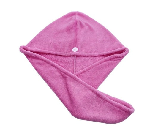 Microfiber Hair Towel Wrap — pink
