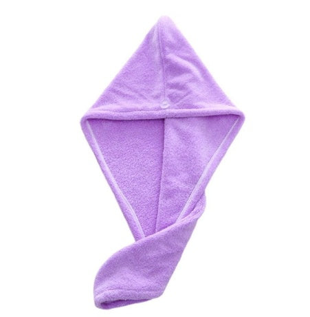 Microfiber Hair Towel Wrap — purple
