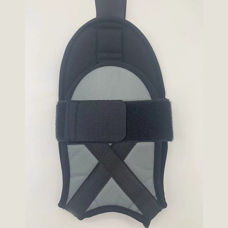 Adjustable Yoga Stretch Strap — gray strap foot cradle detail