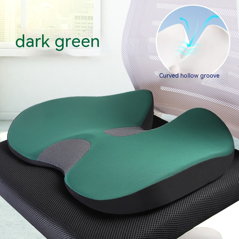 Memory Foam Seat Cushion — dark green colorway