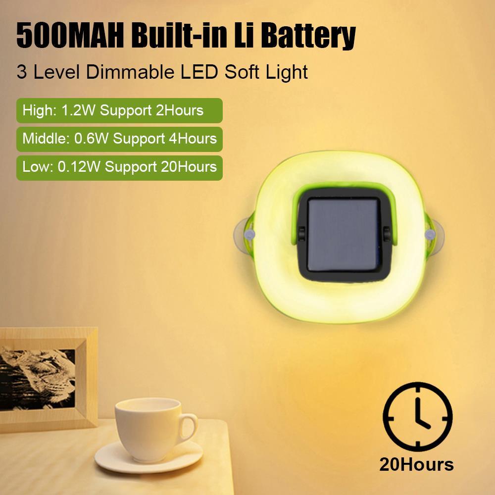 Lantern with built-in battery and three dimmable brightness levels