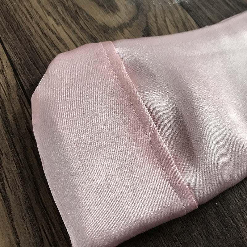 Weighted Silk Eye Pillow — silk texture close-up