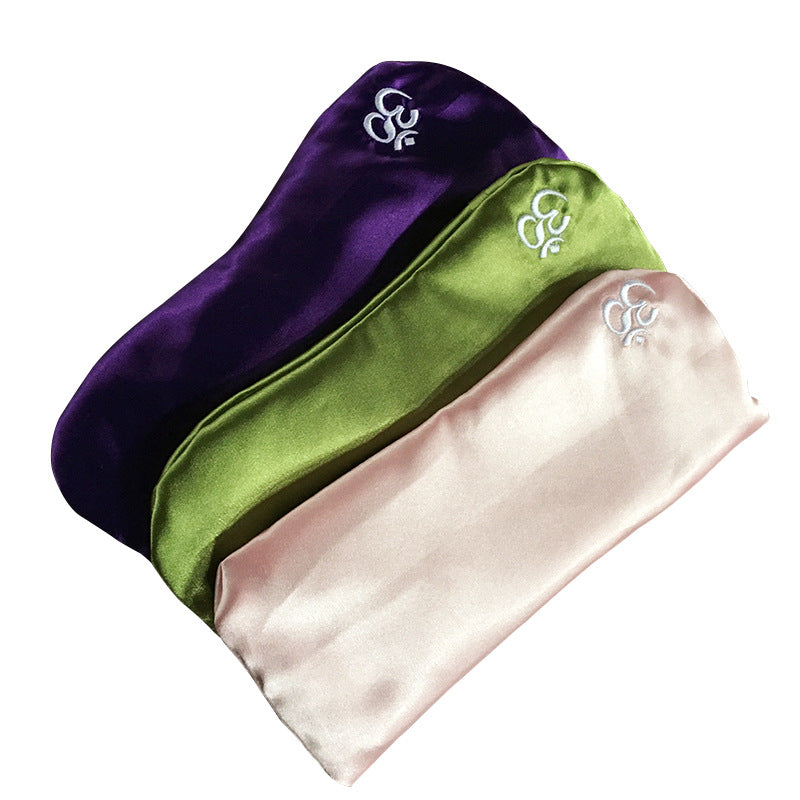 Weighted Silk Eye Pillow — three pillows stacked