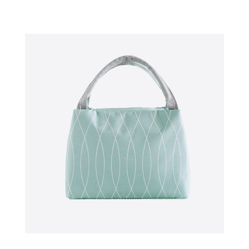 Insulated Lunch Bag — green print