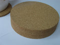 Cork Coasters, Set of 6 — stack of six coasters, side view