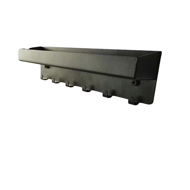 Entryway Key & Mail Rack — empty rack, angled