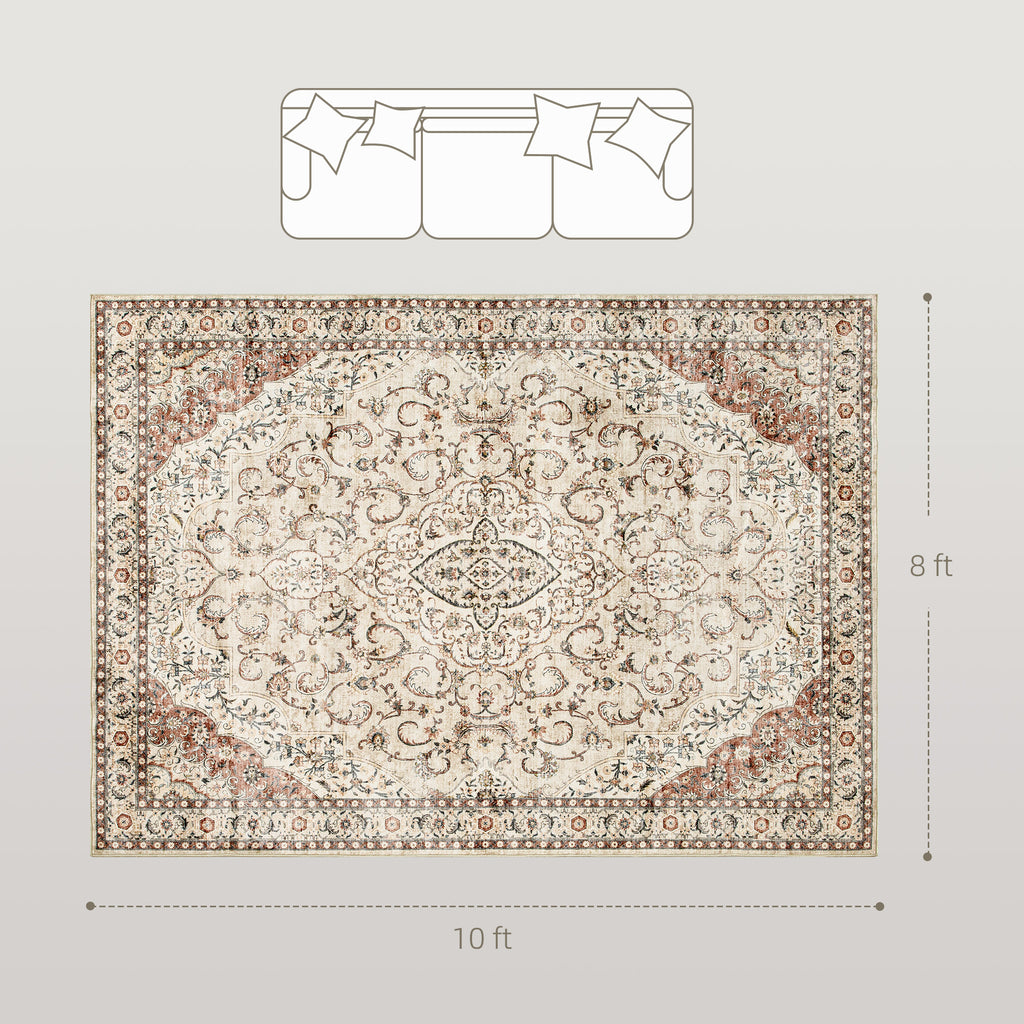 8 by 10 foot rug dimensions diagram