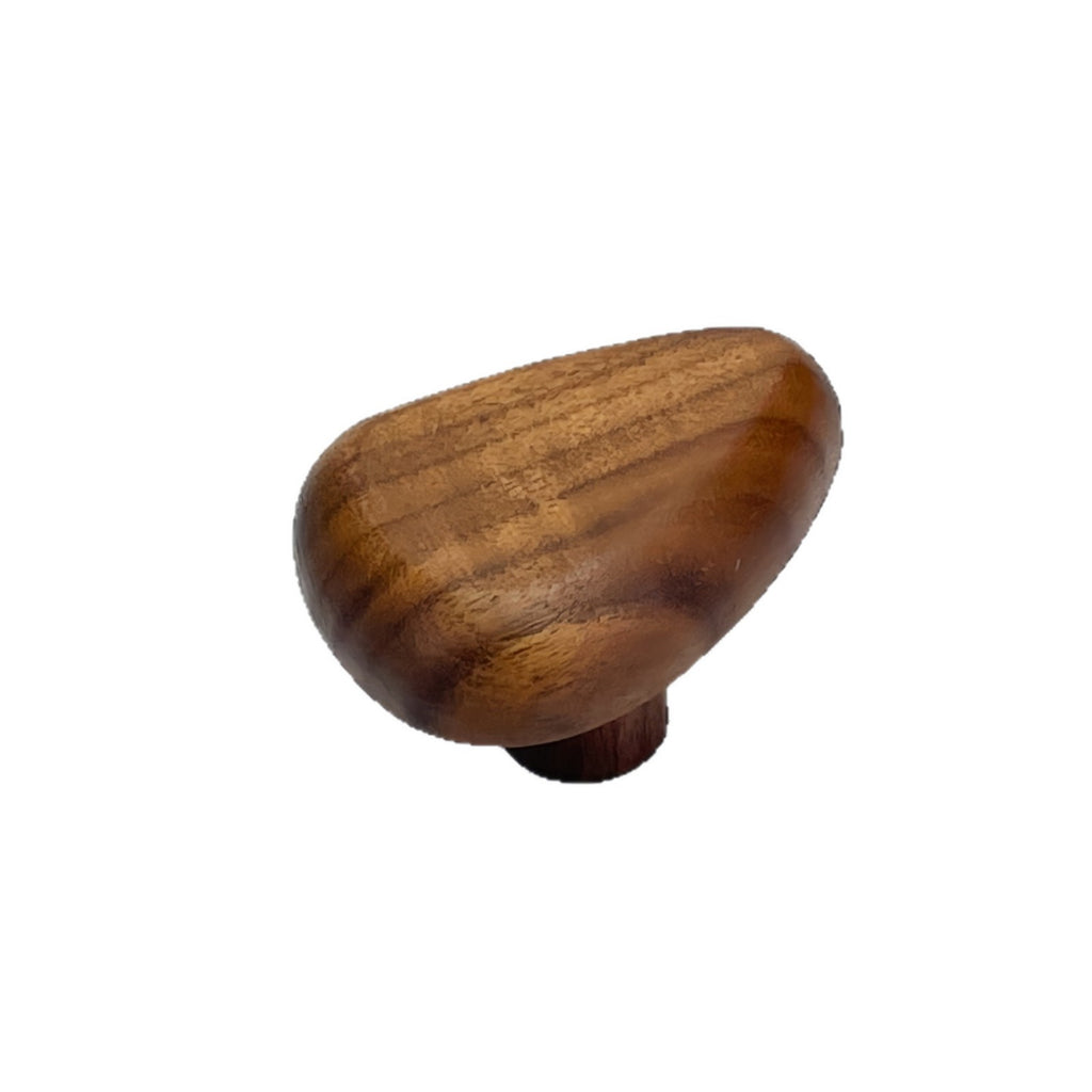 Adhesive Wood Wall Hooks — walnut hook close-up
