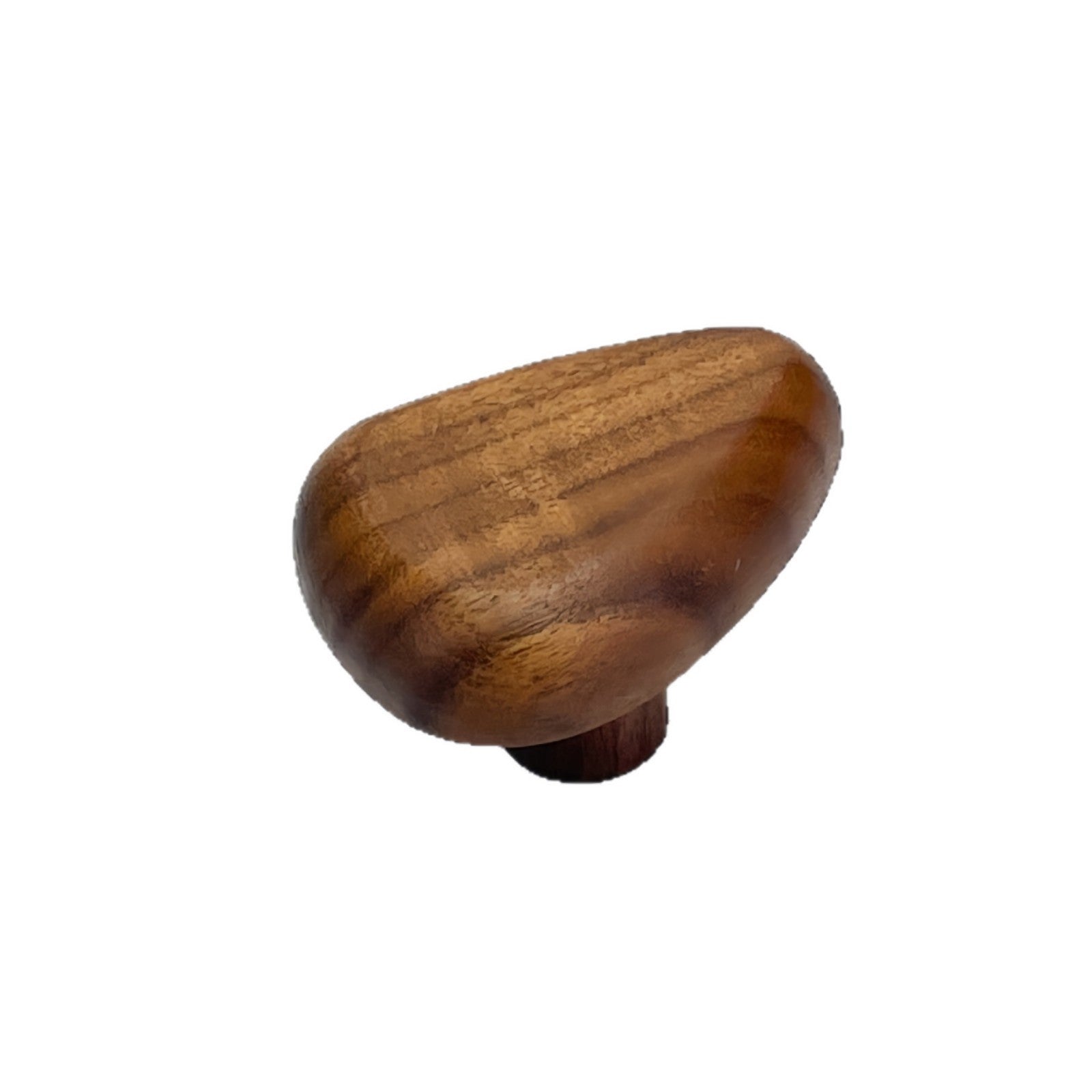 Adhesive Wood Wall Hooks — walnut hook close-up