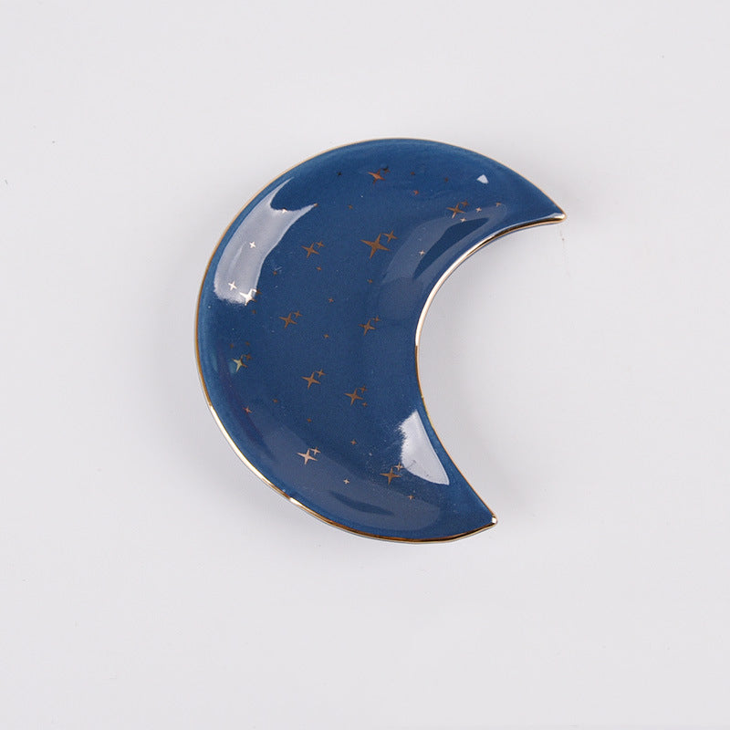 Moon Trinket Tray — blue star
