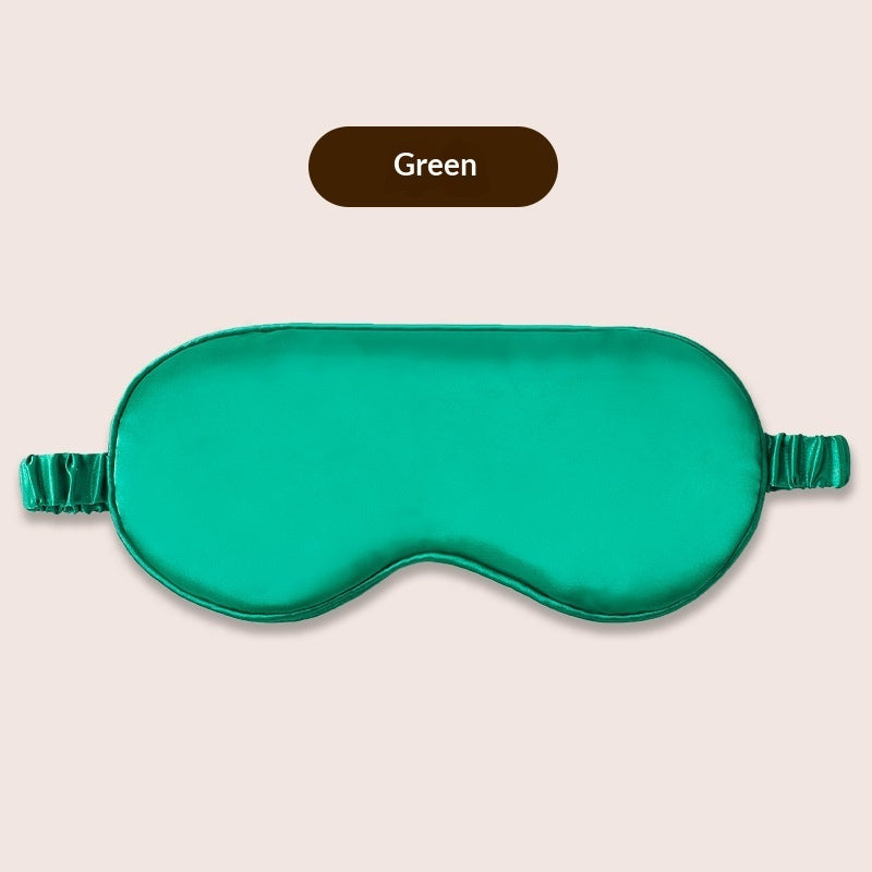 Contoured Sleep Mask — pleated apple green sleep mask