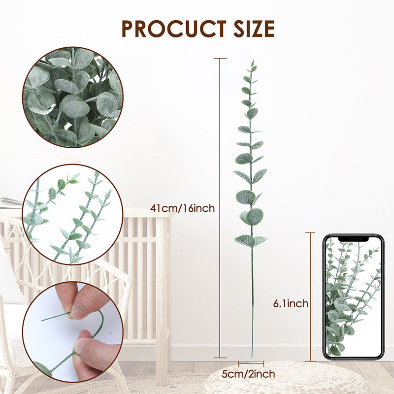 Artificial Eucalyptus Stems — product size reference