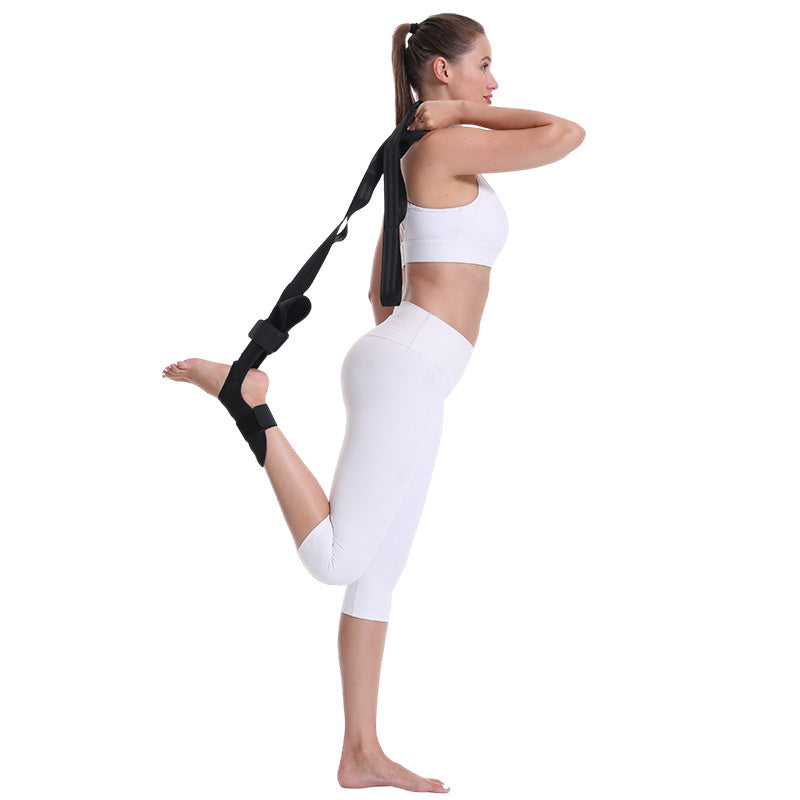 Adjustable Yoga Stretch Strap — shoulder stretch using the strap