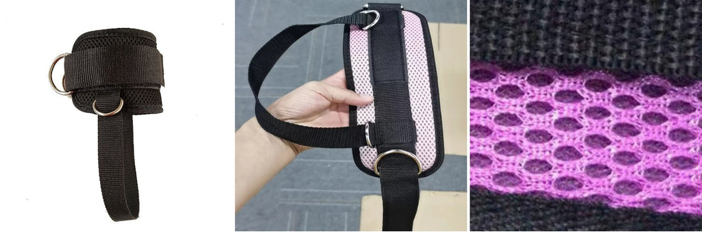 Ankle Resistance Strap — three colors side by side