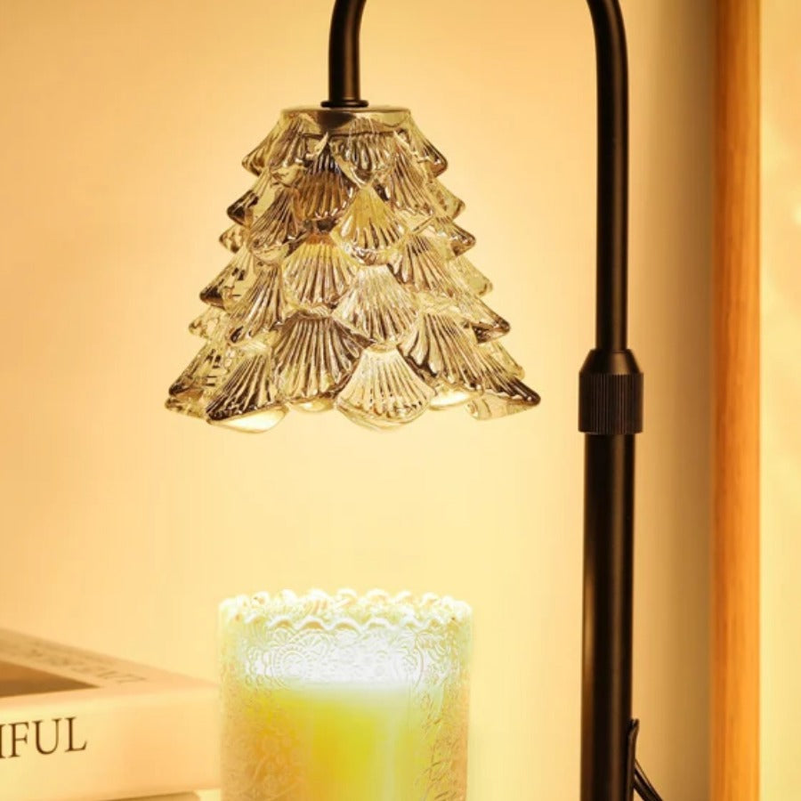 Candle Warmer Lamp — warm glow over a lit candle jar