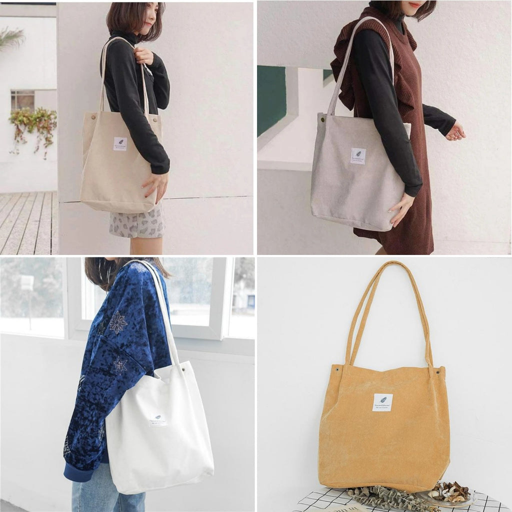 Everyday Canvas Tote — four colors carried