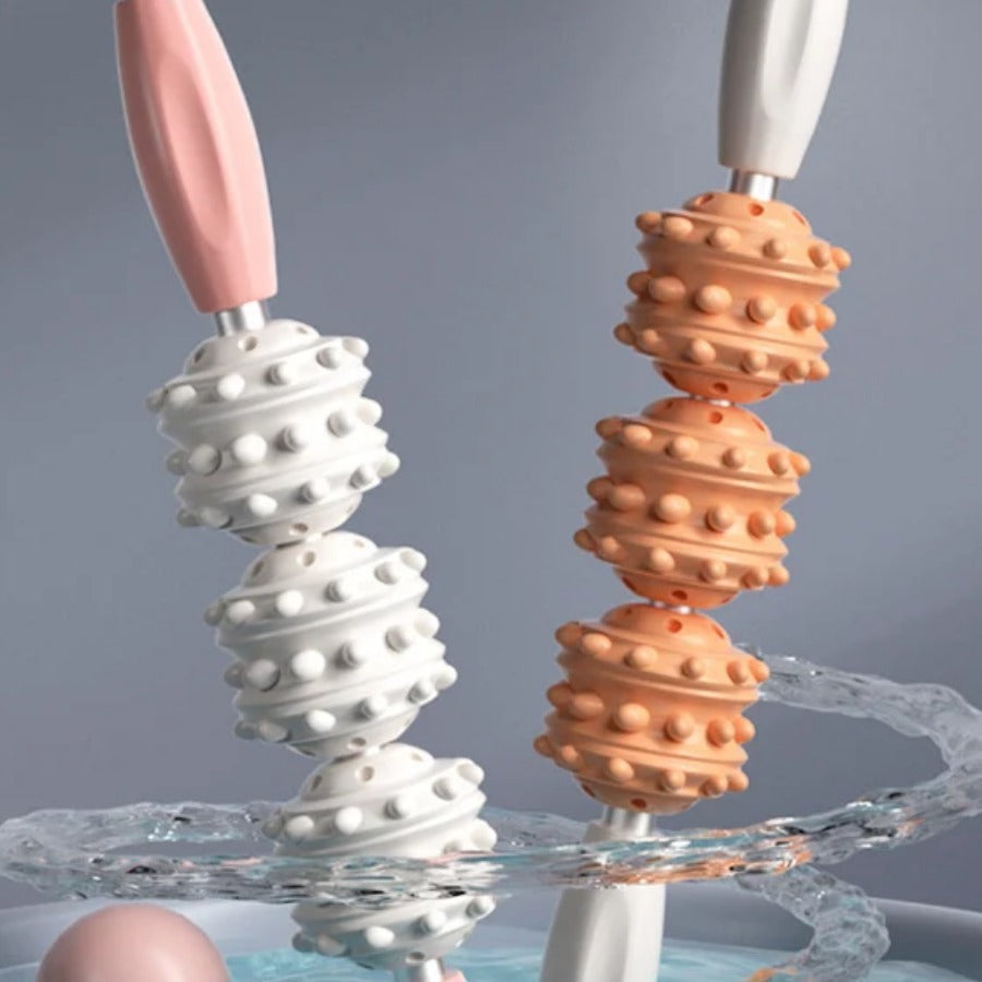 Spike Massage Roller Stick spike balls detail