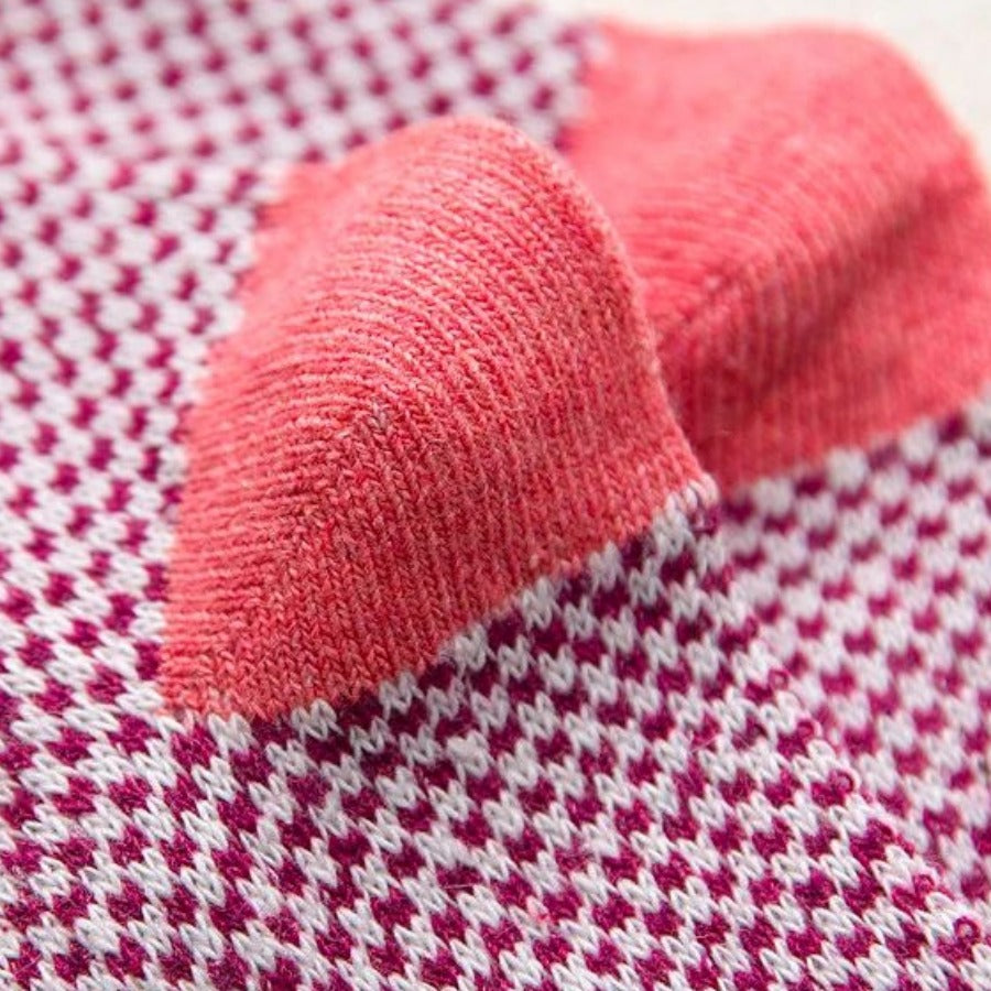 Wool Blend Winter Socks knit texture detail