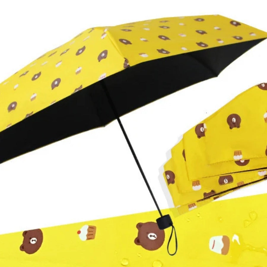 Windproof Travel Umbrella open canopy detail