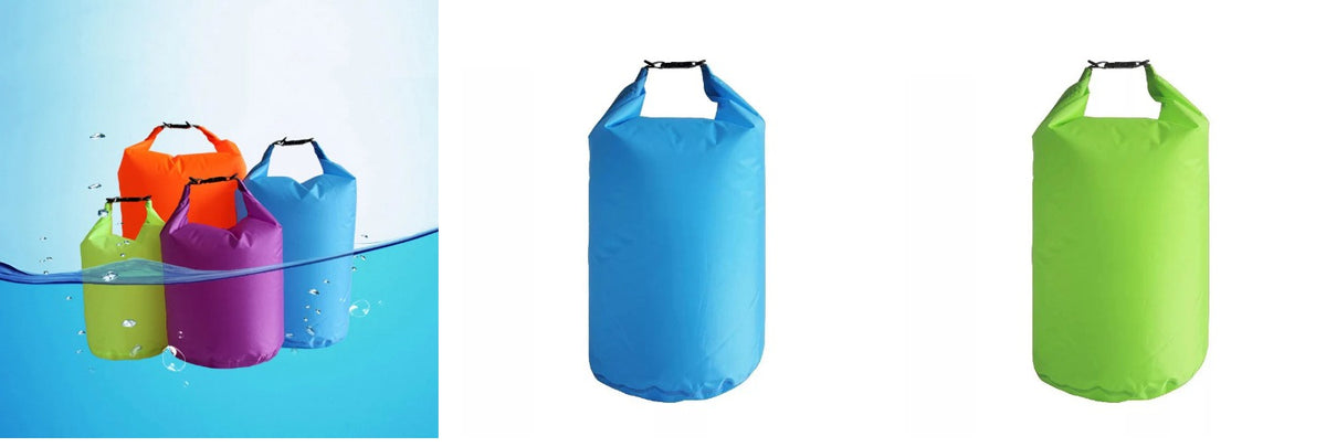 Waterproof Dry Bag — colors side by side
