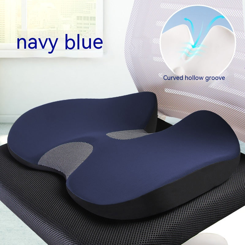 Memory Foam Seat Cushion — navy blue colorway