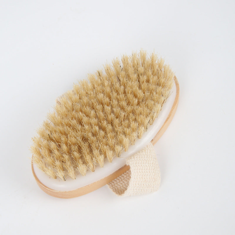 Natural Bristle Body Dry Brush — natural bristle close-up