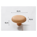 Oval wood wall hook with dimensions