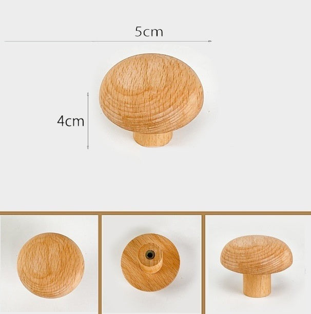 Round wood wall hook with dimensions