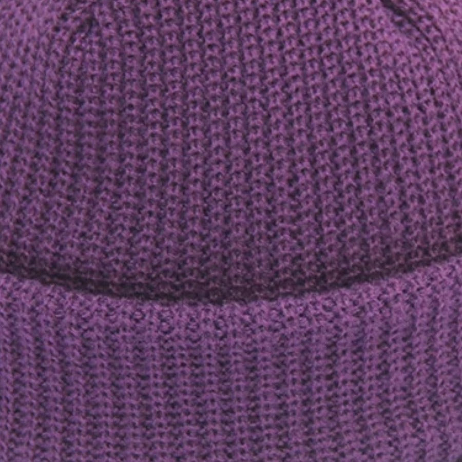 Ribbed Knit Beanie — knit texture detail