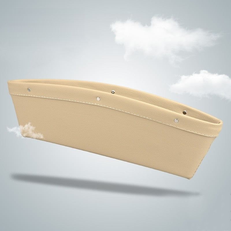 Seat gap organizer in beige
