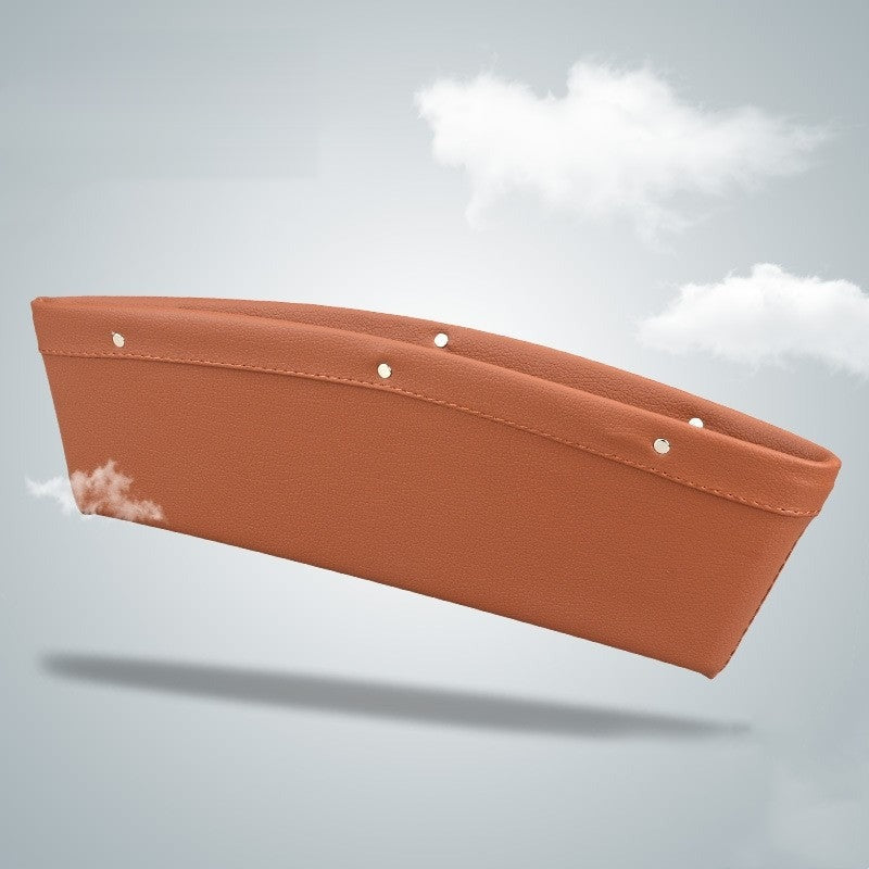 Seat gap organizer in brown