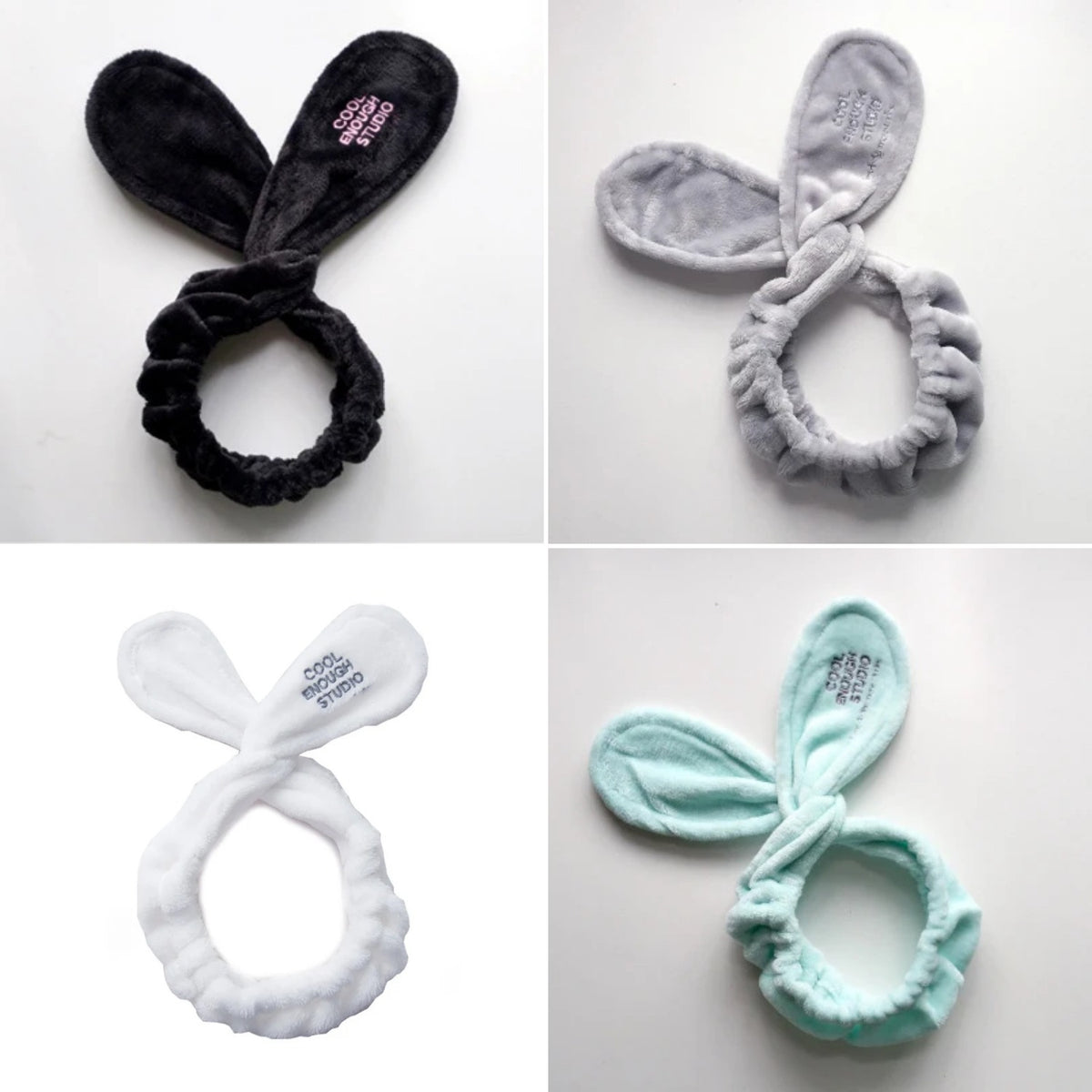 Spa Headband — four colors side by side