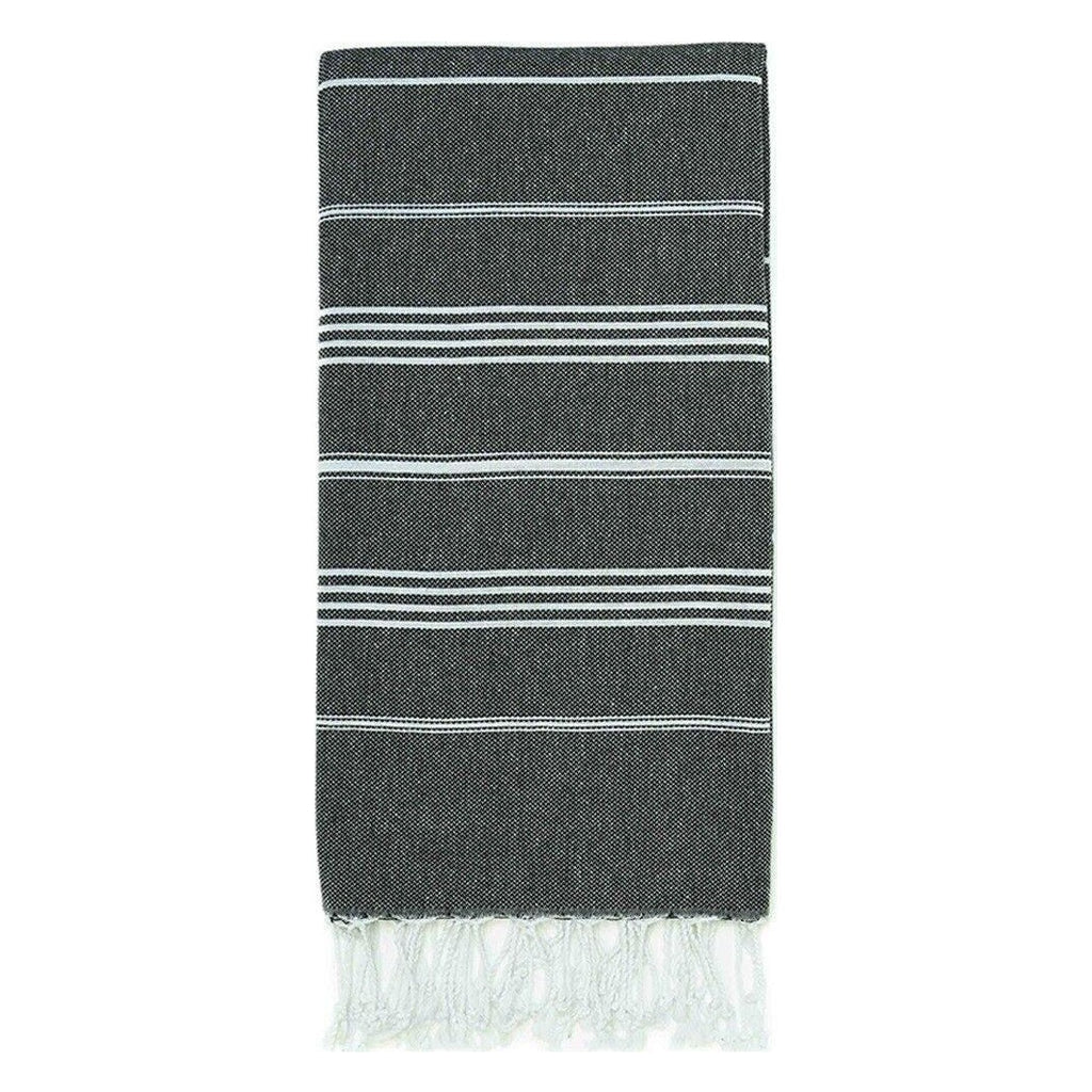 Turkish beach towel in black