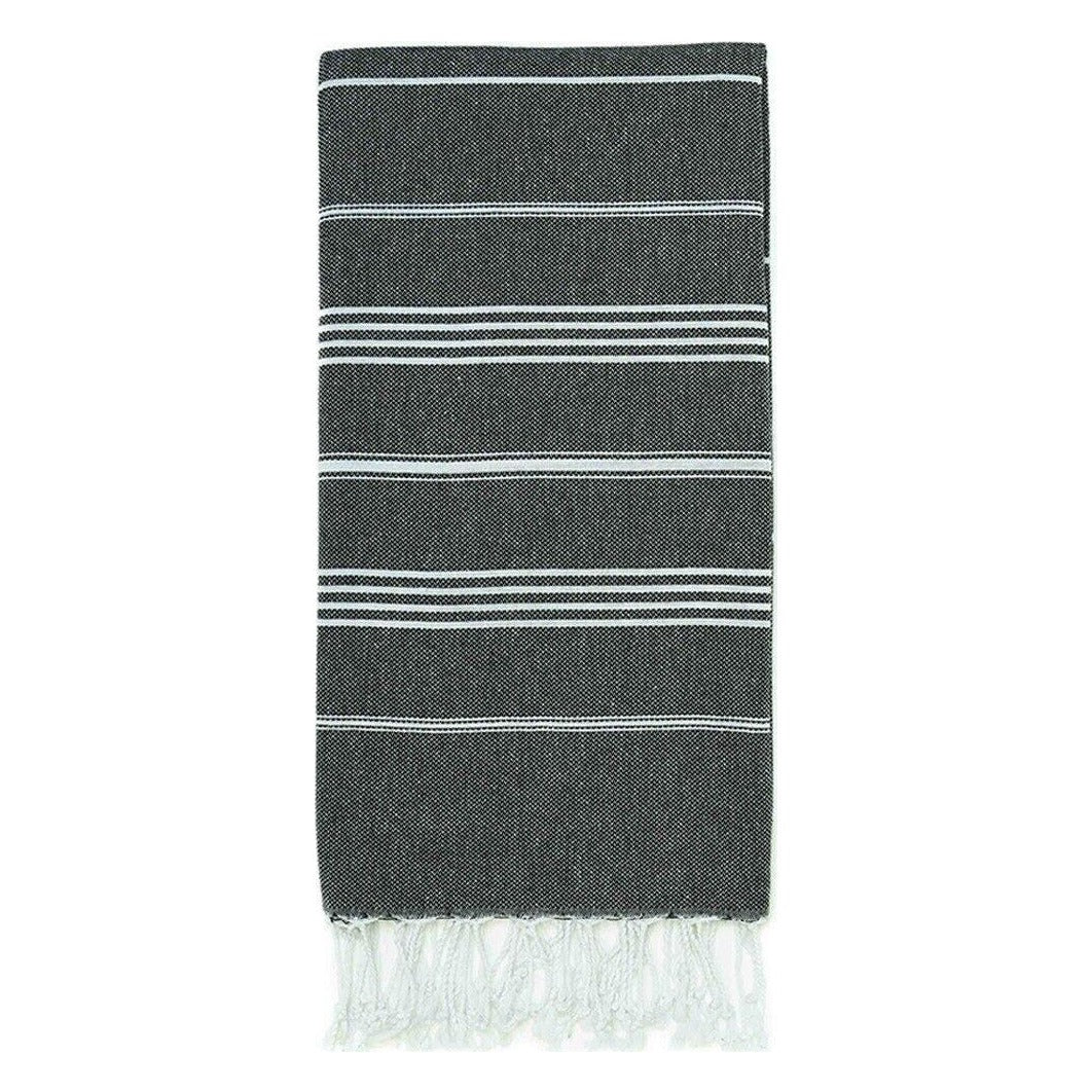 Turkish beach towel in black