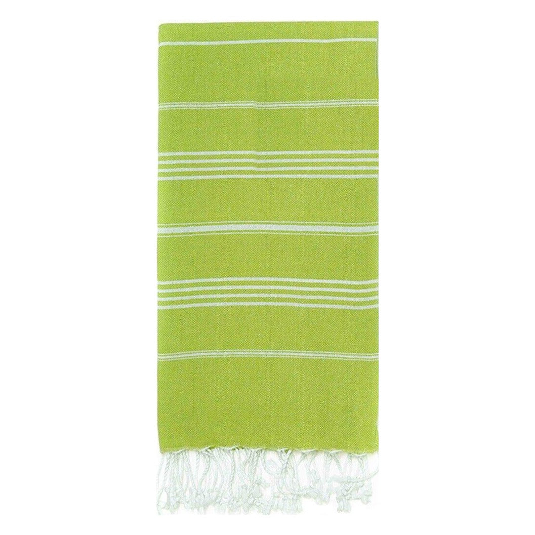 Turkish beach towel in fruit green