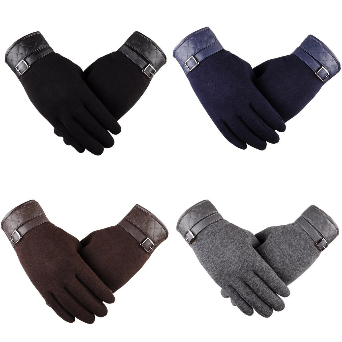Touchscreen Winter Gloves — four colors side by side